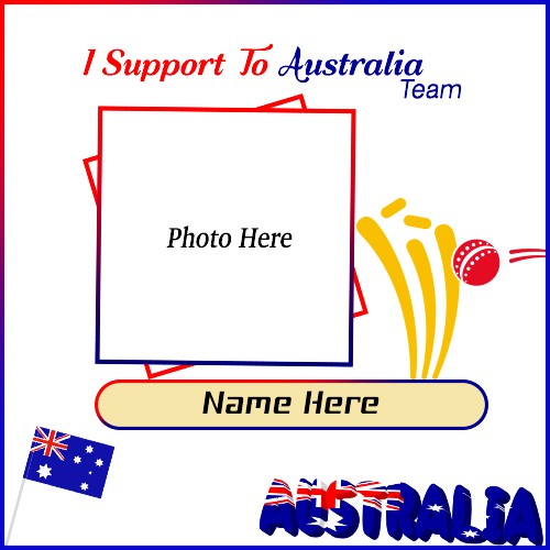 Icc World Cup 2025 Support Team South Africa Photo Frame With Name